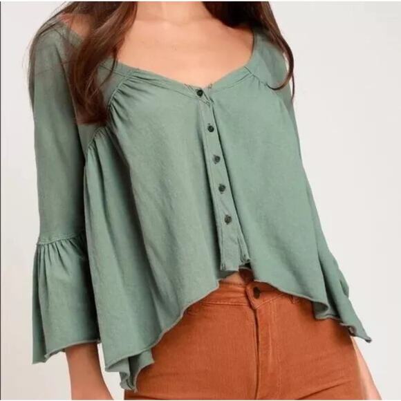NWOT Free People Sweet Little Tee in Miss Size Medium - Picture 2 of 7